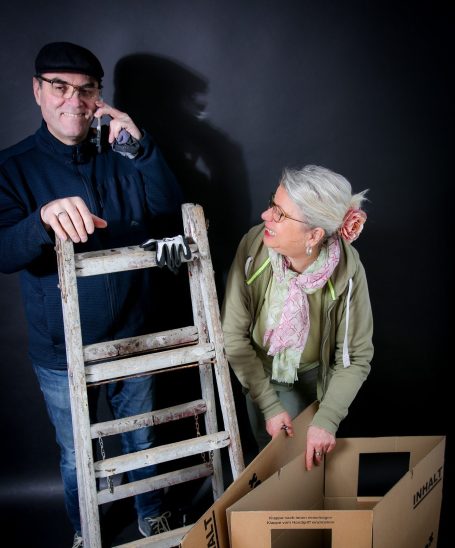 Professionell aufgeräumter, heller Raum nach Entrümpelung